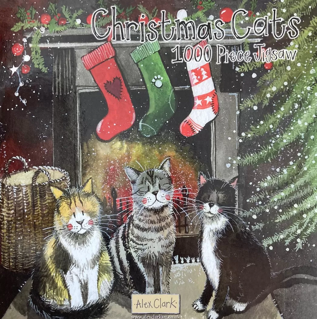 Alex Clark Kattenpuzzels>: Christmas Cats (1000) Kerstpuzzel