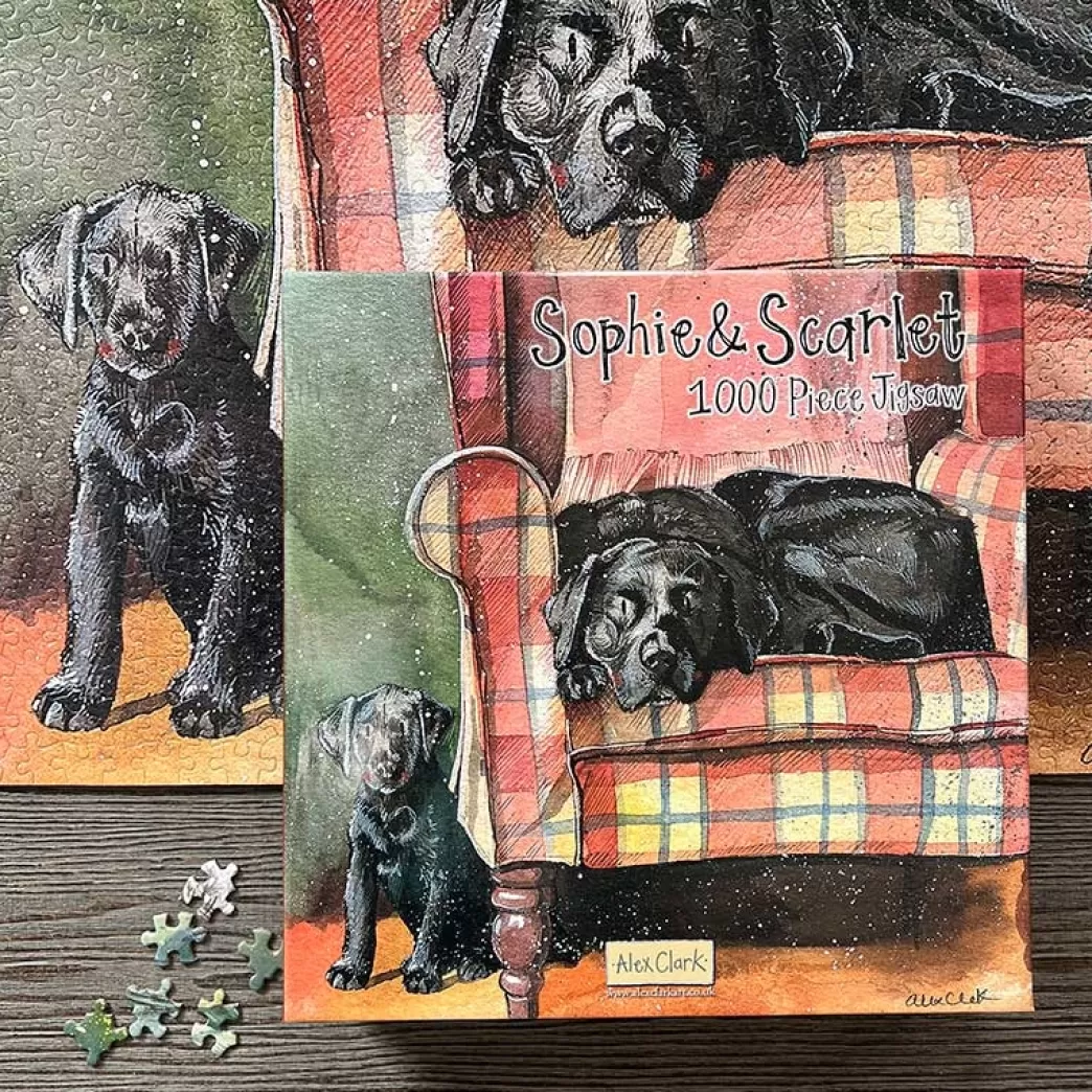 Alex Clark Hondenpuzzels>: Sophie And Scarlet (1000) Hondenpuzzel