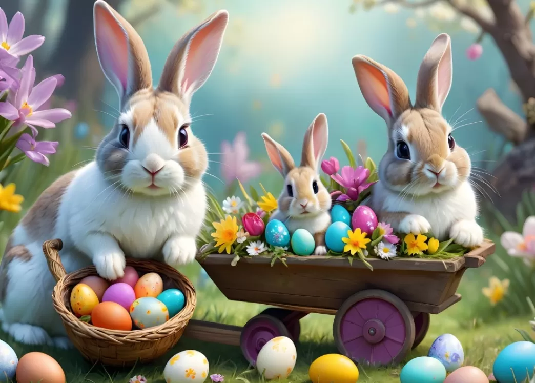 Alipson Pasen Puzzels>: Easter Bunnies (500) Pasenpuzzel