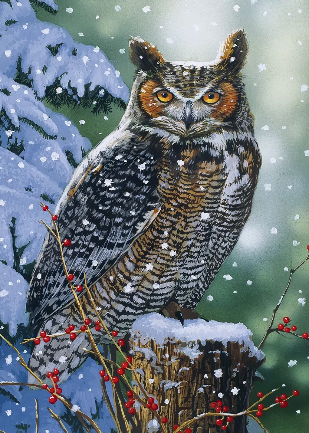 Alipson Vogelpuzzels>: Silent Watch (500) Verticale Puzzel