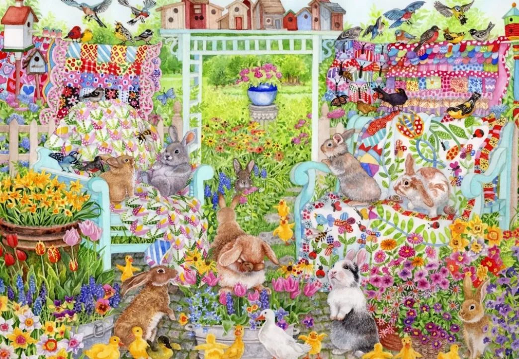 Alipson Pasen Puzzels>: Spring Quilt (1000) Legpuzzel