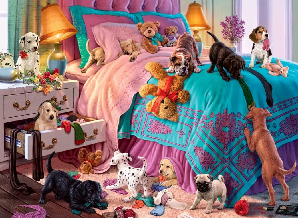 Anatolian Hondenpuzzels>: Naughty Puppies (1000) Hondenpuzzel