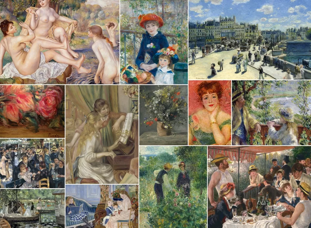 Bluebird Collage Puzzels>Art By : Auguste Renoir Collage (6000) Kunstpuzzel
