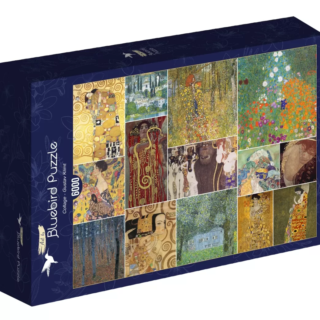 Bluebird Collage Puzzels>Art By : Gustav Klimt Collage (6000) Kunstpuzzel
