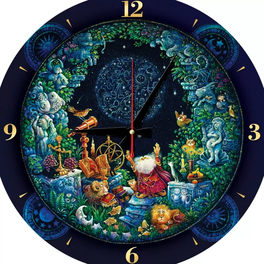 Art Puzzle Puzzel Klokken>: Puzzle Clock - Astrology (570) Puzzelklok
