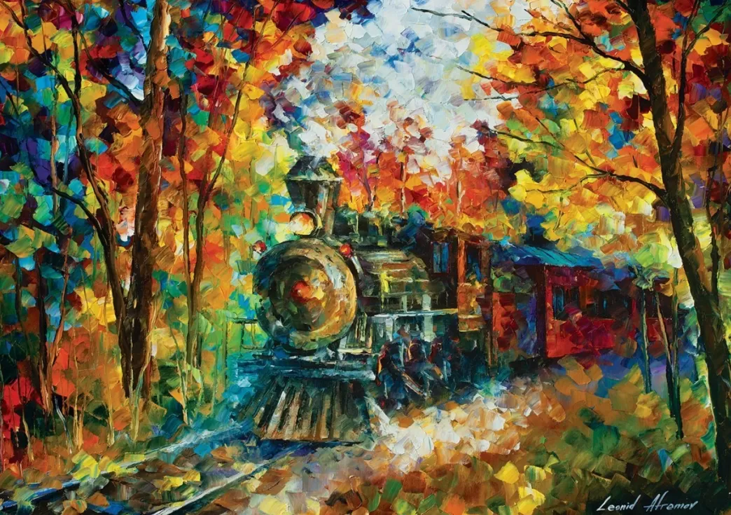 Art Puzzle Treinpuzzels>: The Fall Train (500) Treinpuzzel