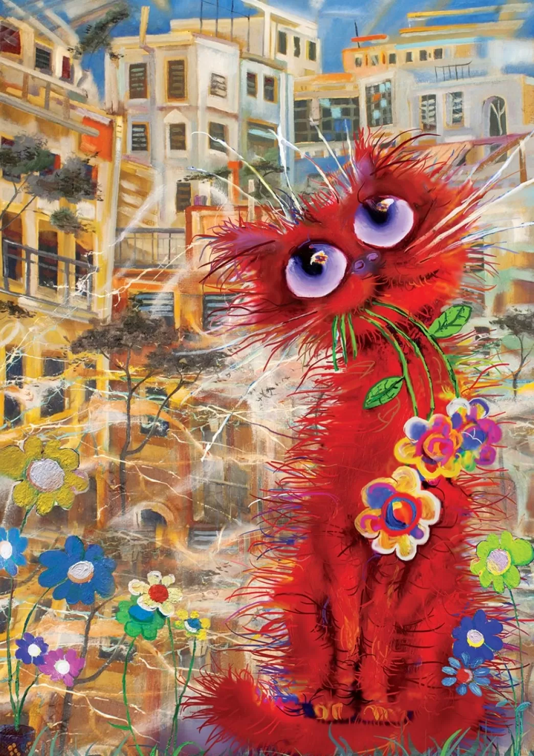 Art Puzzle Kattenpuzzels>: The Red Cat (260Xl) Kattenpuzzel