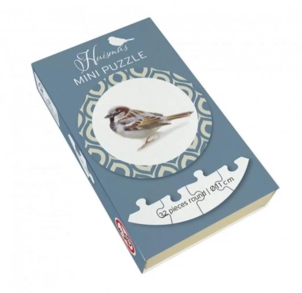 Bekking & Blitz Vogelpuzzels>: Huismus (32) Minipuzzel