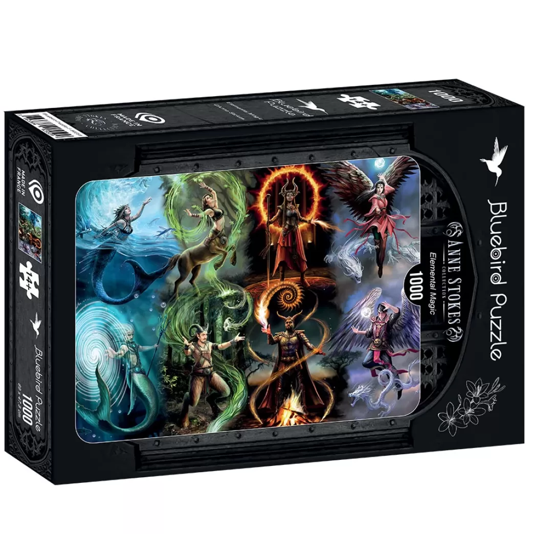Bluebird Fantasy Puzzels>: Anne Stokes - Elemental Magic (1000) Fantasypuzzel