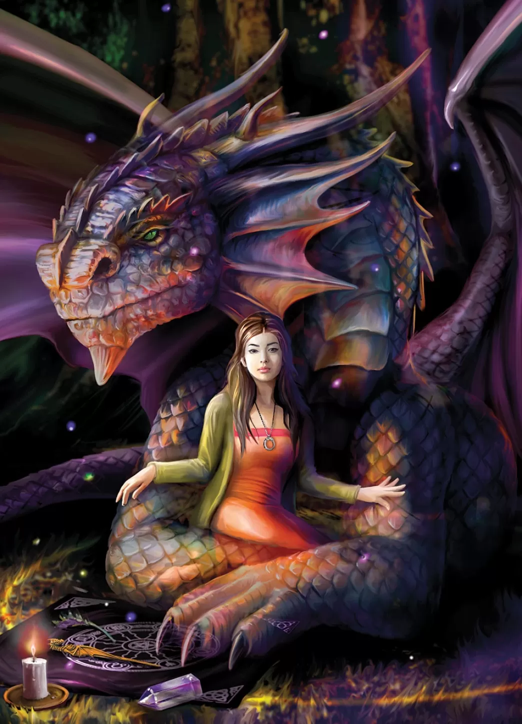 Bluebird Fantasy Puzzels>: Anne Stokes - Spirit Dragon (1000) Verticale Puzzel