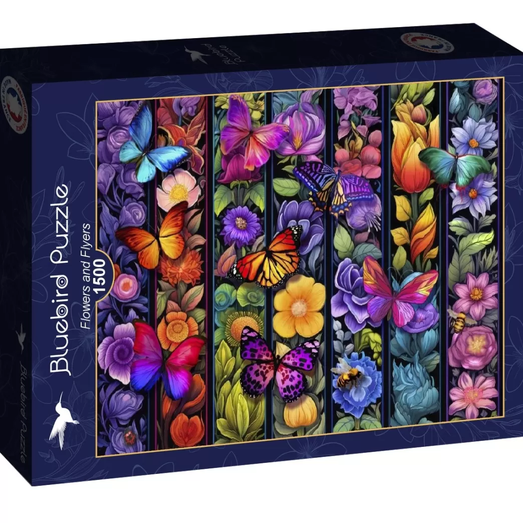 Bluebird Vlinderpuzzels>: Flowers And Flyers (1500) Legpuzzel