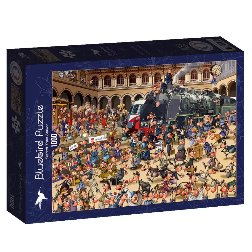 Bluebird Treinpuzzels>: French Train Station - Francois Ruyer (1000) Treinpuzzel