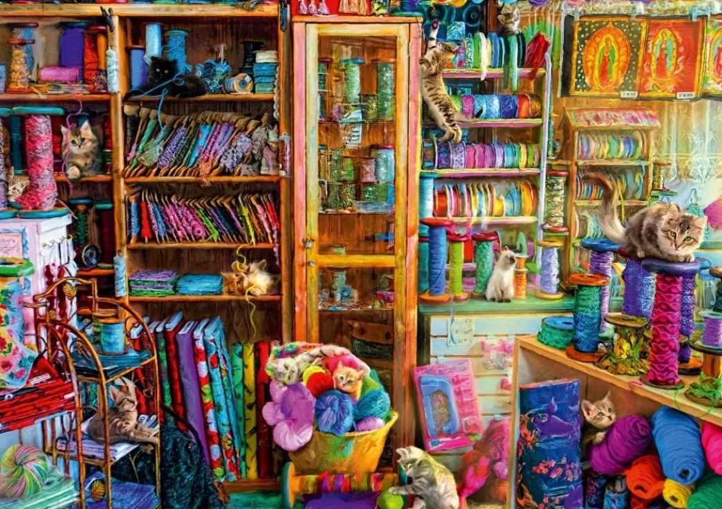 Bluebird Kattenpuzzels>: Kitty Heaven (1000) Kattenpuzzel