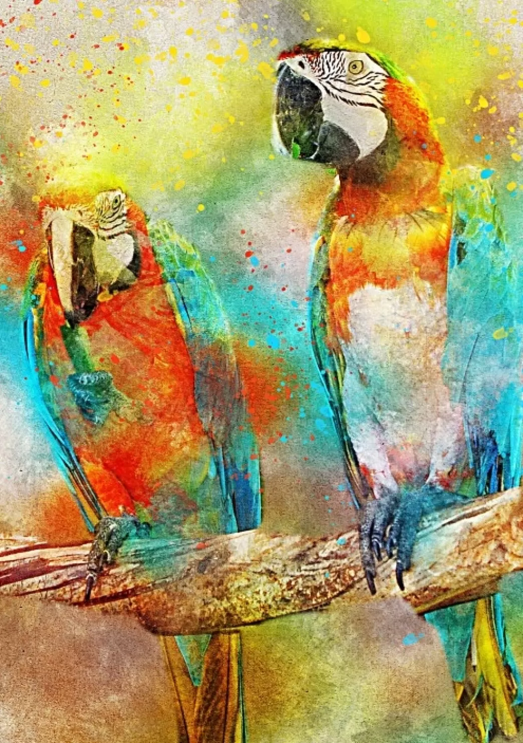 Bluebird Vogelpuzzels>: Parrots (1000) Verticale Puzzel