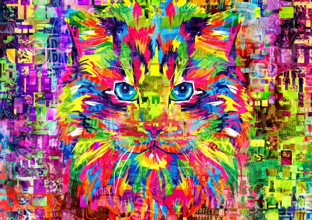 Bluebird Kattenpuzzels>: Wonderful Cat (1000) Kattenpuzzel