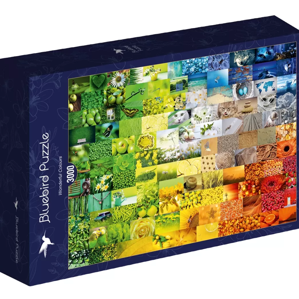 Bluebird Collage Puzzels>: Wonderful Colours (3000) Legpuzzel