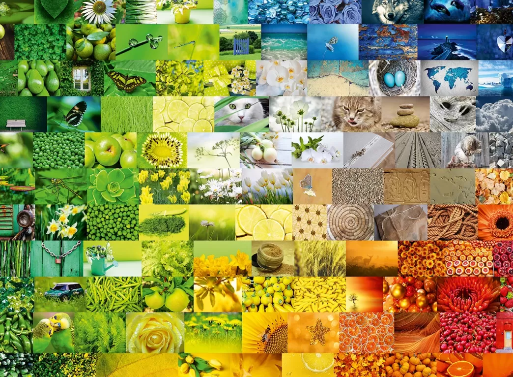 Bluebird Collage Puzzels>: Wonderful Colours (3000) Legpuzzel