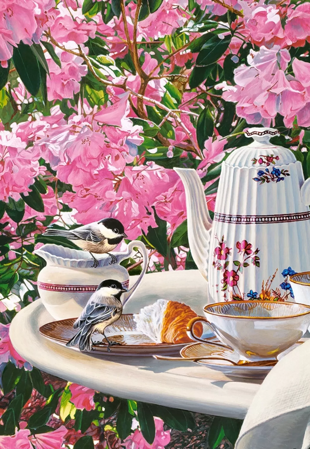 Castorland Vogelpuzzels>: Breakfast Time (1000) Verticale Puzzel