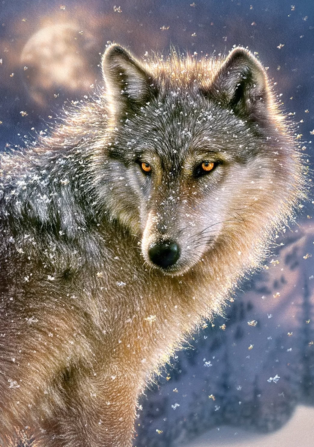 Castorland Wolvenpuzzels>: Lone Wolf (500) Wolvenpuzzel