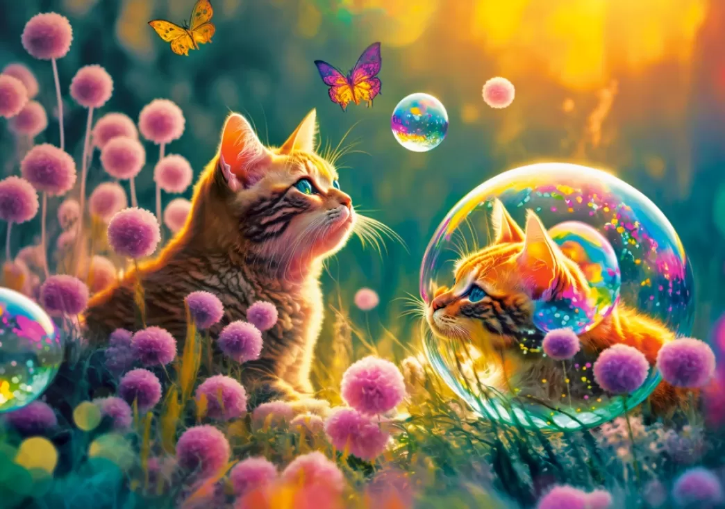 Castorland Kattenpuzzels>: Magical Morning (500) Legpuzzel