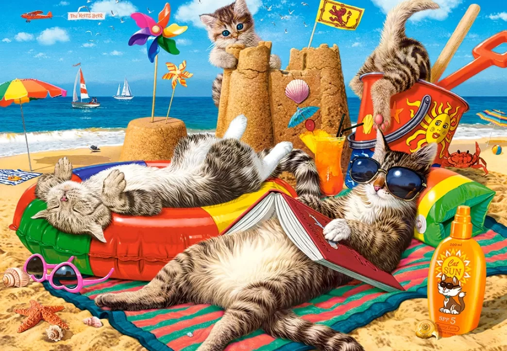 Castorland Kattenpuzzels>: Summer Vibes (1000) Kattenpuzzel