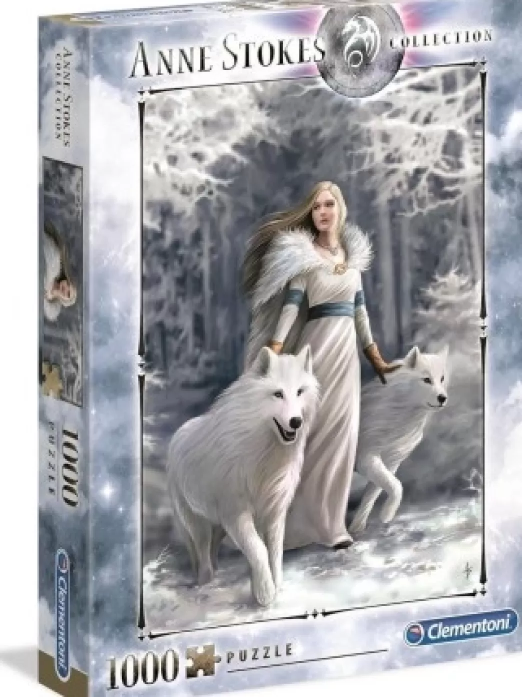 Clementoni Wolvenpuzzels>: Anne Stokes - Winter Guardians (1000) Verticale Puzzel
