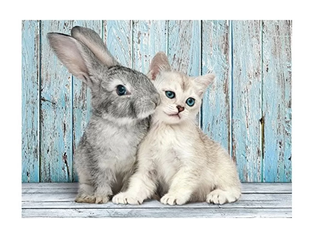 Clementoni Pasen Puzzels>: Cat And Bunny (500) Legpuzzel