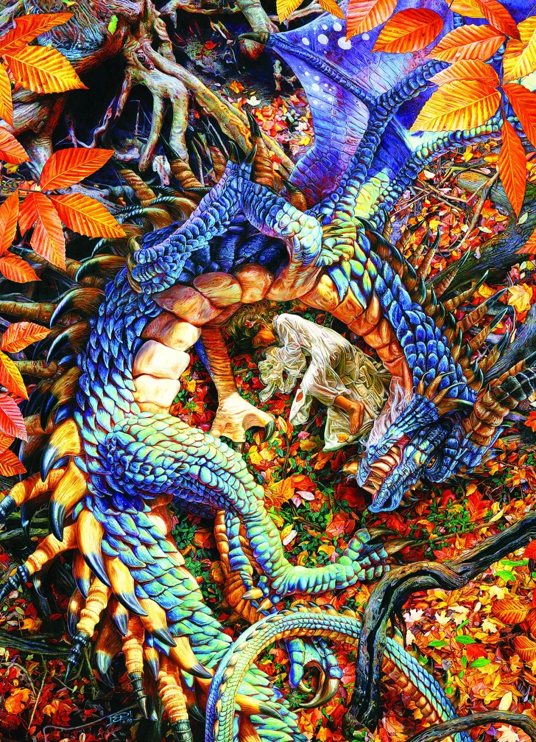 Cobble Hill Fantasy Puzzels>: Abby's Dragon (1000) Drakenpuzzel