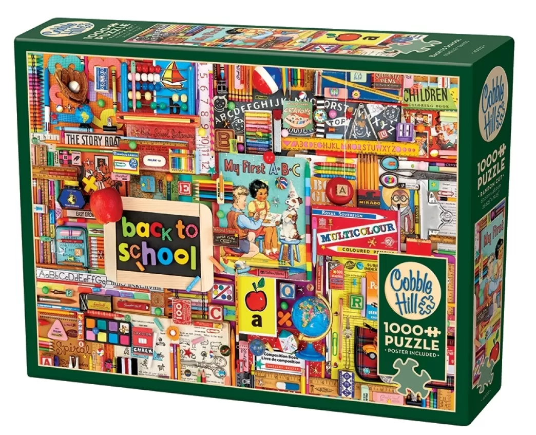 Cobble Hill Collage Puzzels>: Back To School (1000) Legpuzzel