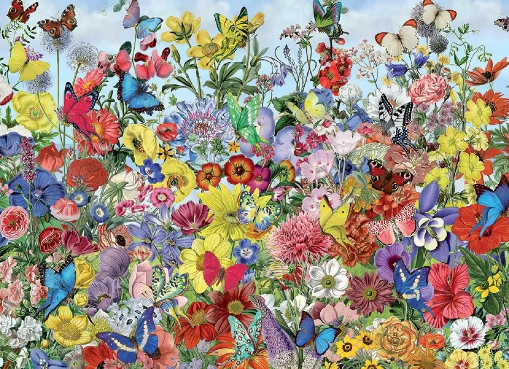 Cobble Hill Vogelpuzzels>: Butterfly Garden (1000) Vlinderpuzzel