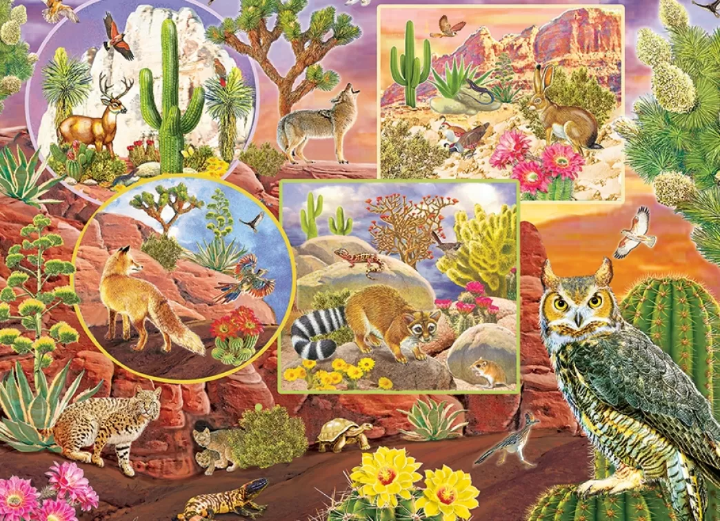 Cobble Hill Collage Puzzels>: Dessert Magic (350Xl) Family Puzzel