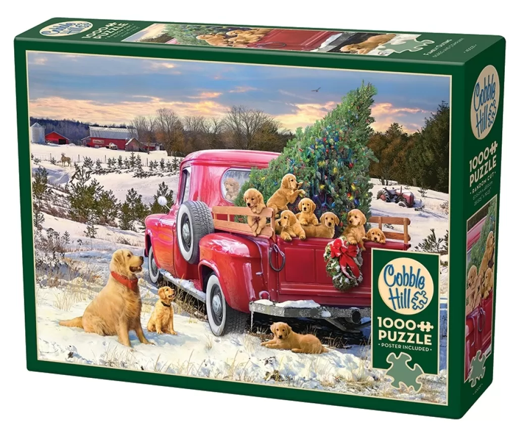 Cobble Hill Hondenpuzzels>: Family Outing (1000) Kerstpuzzel