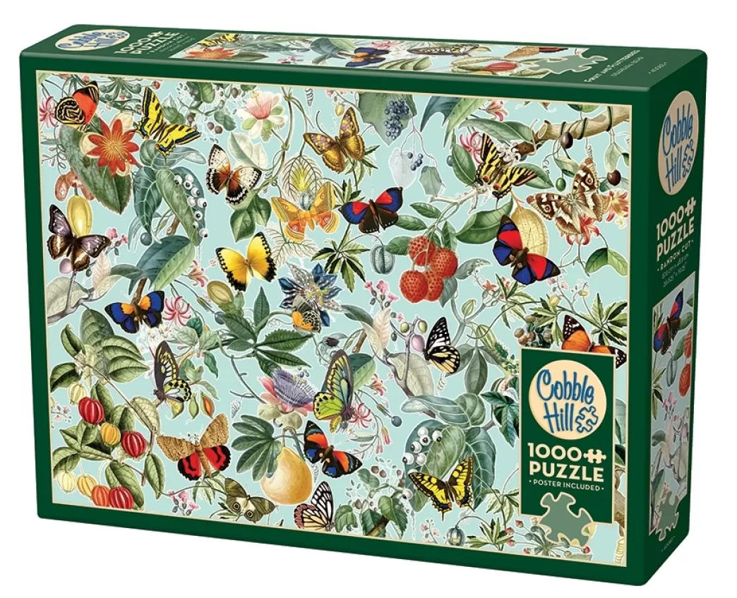 Cobble Hill Vogelpuzzels>: Fruit And Butterflies (1000) Legpuzzel