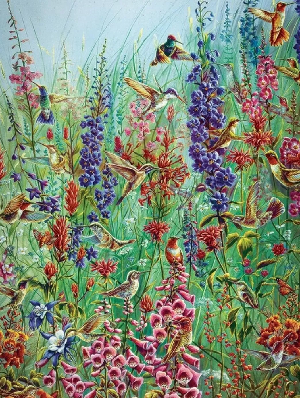 Cobble Hill Vogelpuzzels>: Garden Jewels (275Xxl) Easy Handling