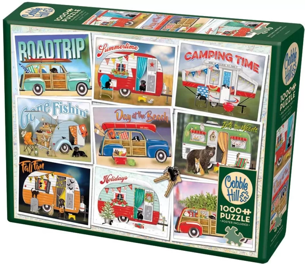 Cobble Hill Autopuzzels>: Hitting The Road (1000) Legpuzzel