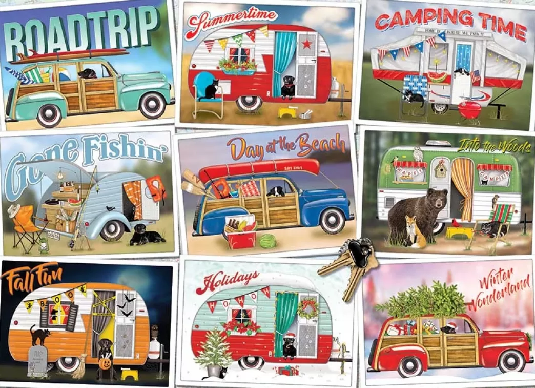 Cobble Hill Autopuzzels>: Hitting The Road (1000) Legpuzzel