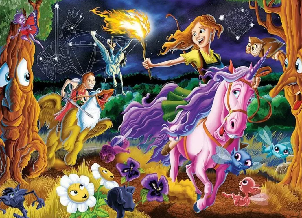 Cobble Hill Fantasy Puzzels>: Mystical World (350Xl) Family Puzzle