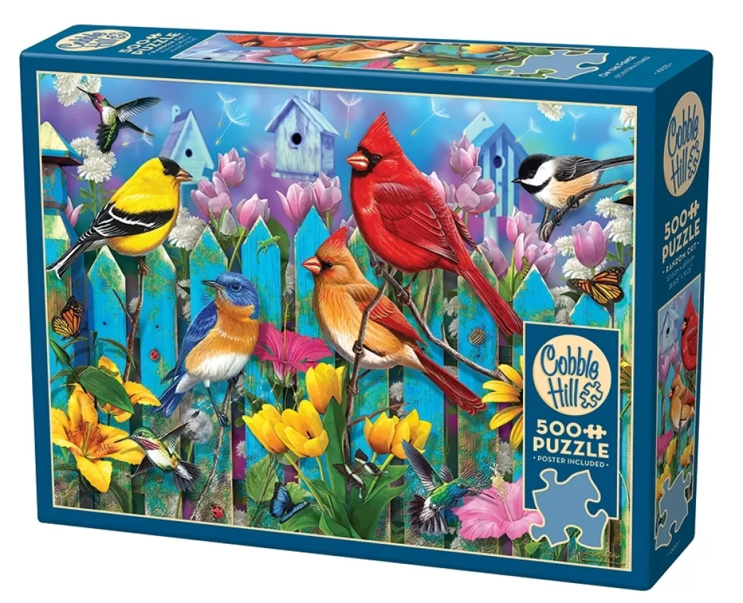 Cobble Hill Vogelpuzzels>: On The Fence (500Xl) Vogelpuzzel