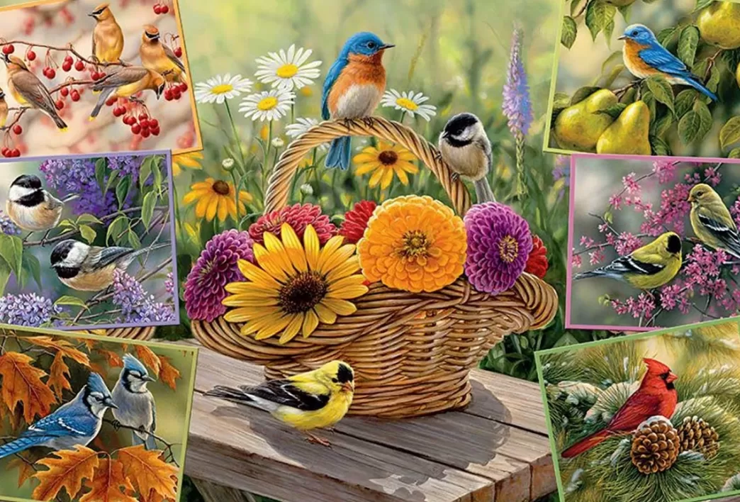 Cobble Hill Vogelpuzzels>: Rosemary's Birds (2000) Legpuzzel