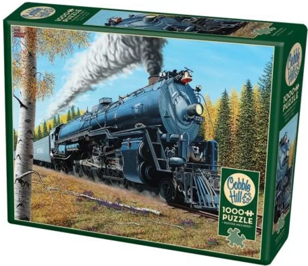 Cobble Hill Treinpuzzels>: Sante Fe 3751 (1000) Stoomtreinpuzzel
