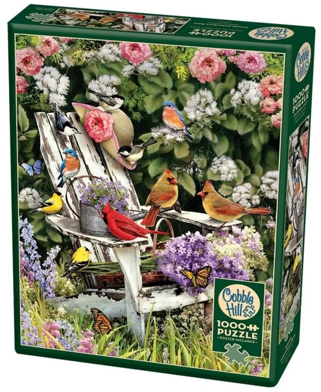 Cobble Hill Vogelpuzzels>: Summer Adirondack Birds (1000) Verticale Puzzel