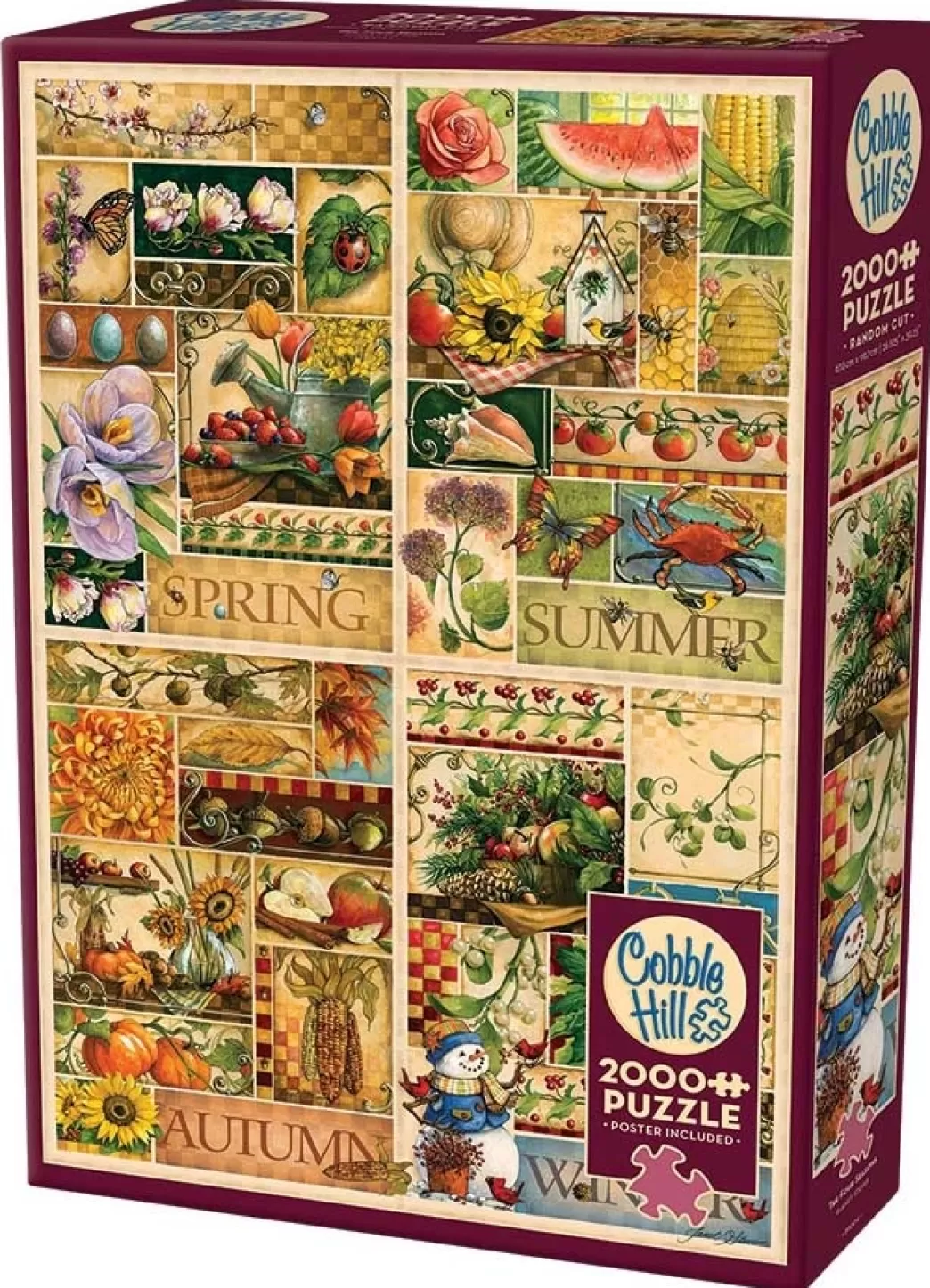 Cobble Hill Collage Puzzels>: The Four Seasons (2000) Verticale Puzzel
