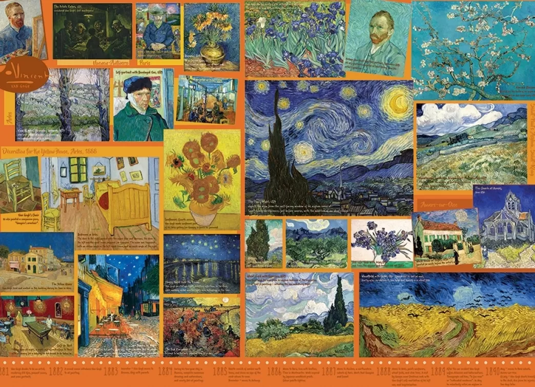 Cobble Hill Collage Puzzels>: Van Gogh (1000) Kunstpuzzel