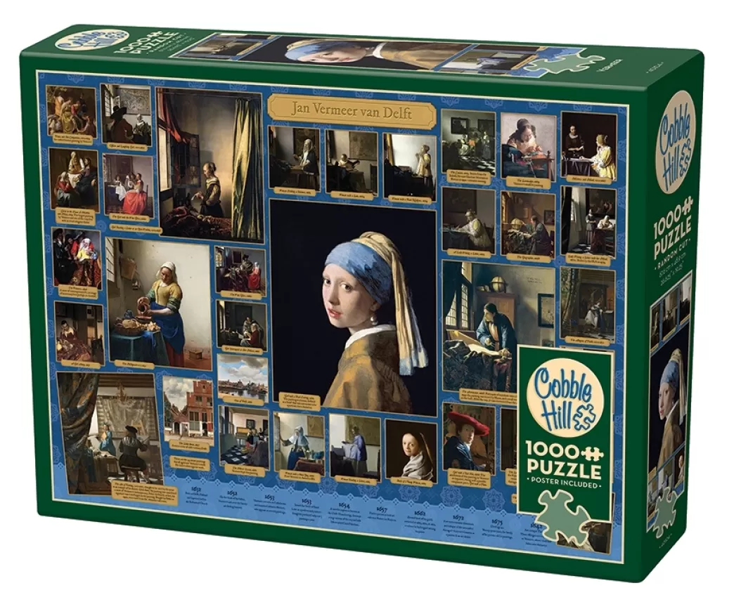 Cobble Hill Collage Puzzels>: Vermeer (1000) Kunstpuzzel