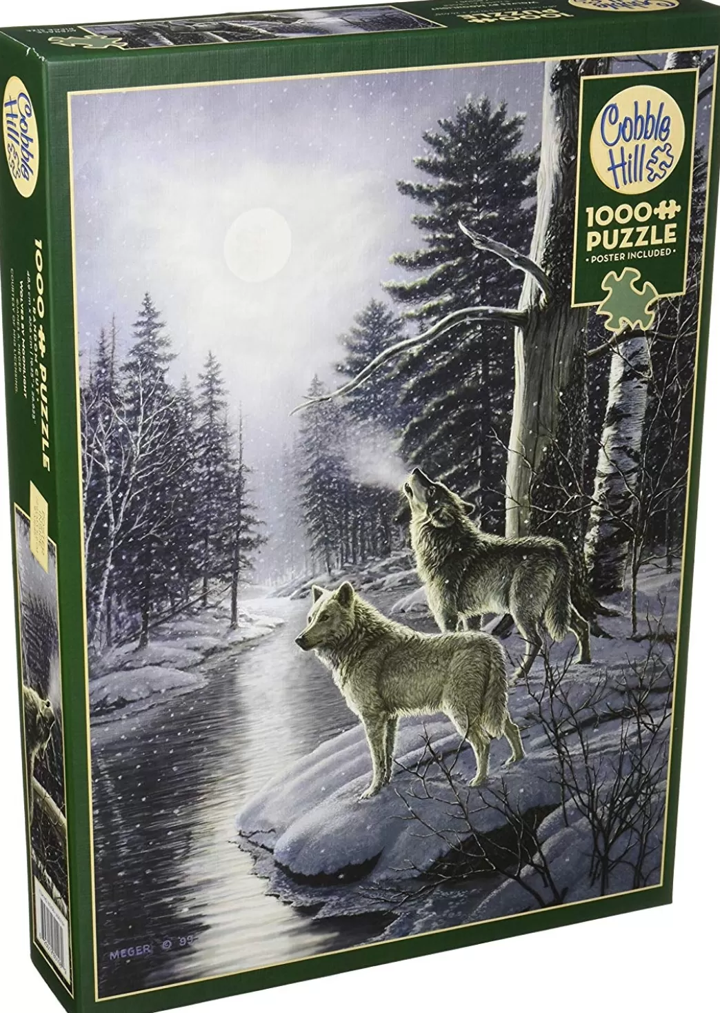Cobble Hill Wolvenpuzzels>: Wolves By Moonlight (1000) Verticale Puzzel