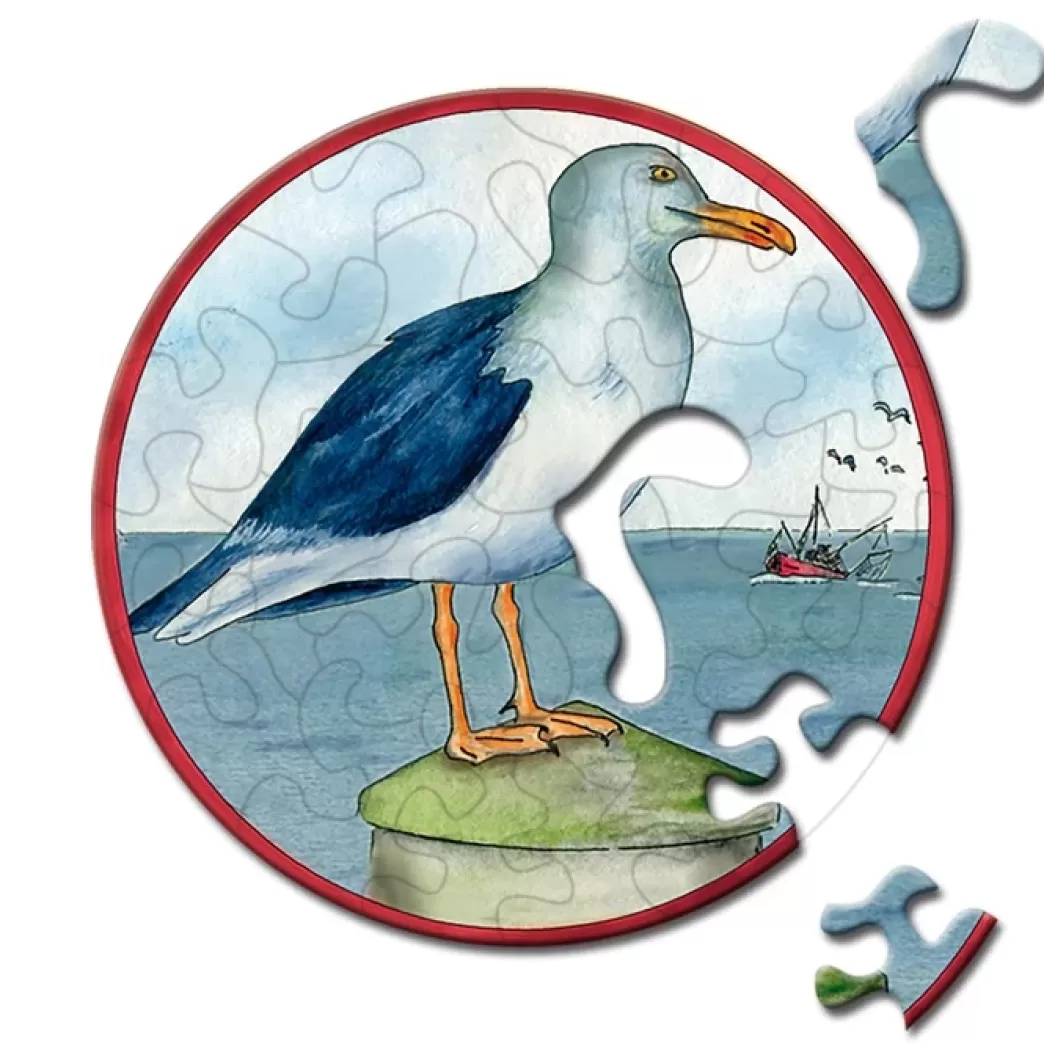Curiosi Vogelpuzzels>: Meeuw (33) Minipuzzel