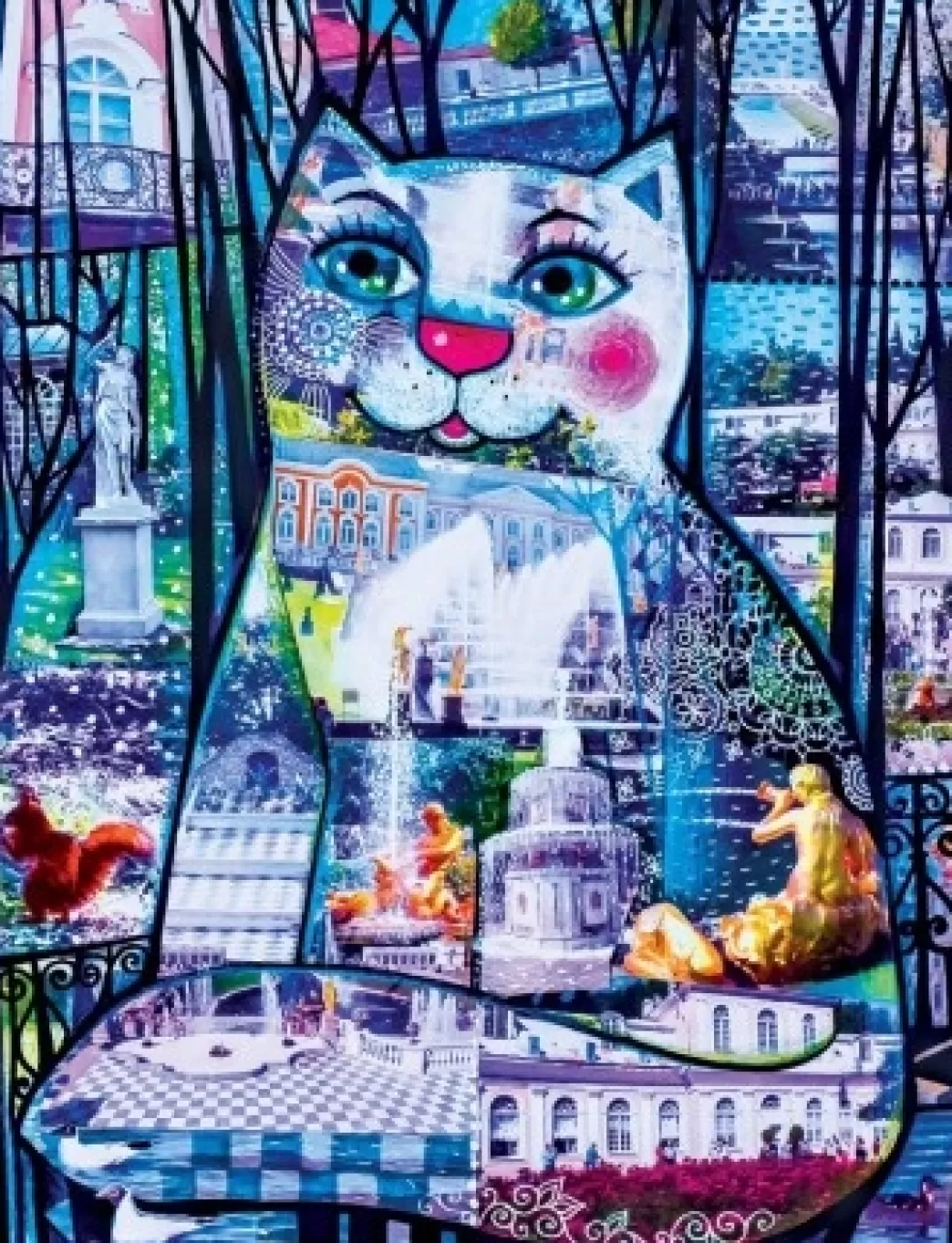 Davici Kattenpuzzels>: De Kat Van St Petersburg (200) Houten Legpuzzel