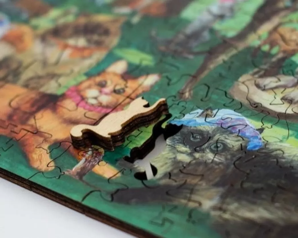 Davici Kattenpuzzels>: Elke Dag Is Zondag (250) Houten Legpuzzel