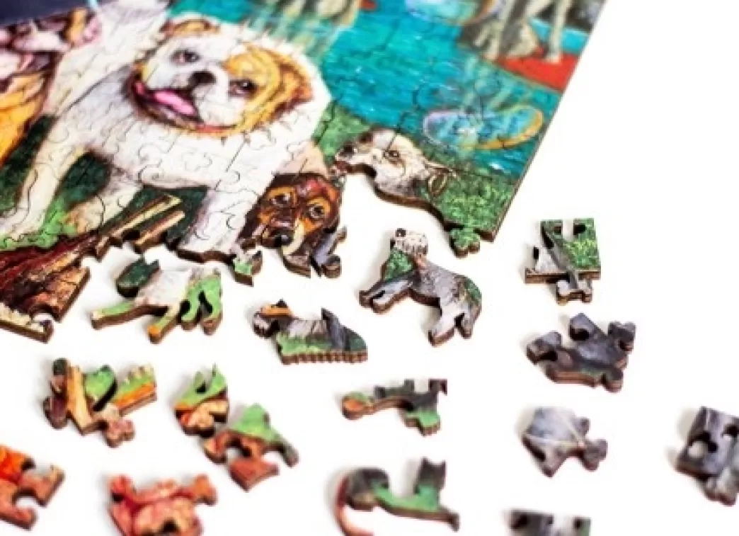 Davici Hondenpuzzels>: Maaltijd (400) Houten Legpuzzel