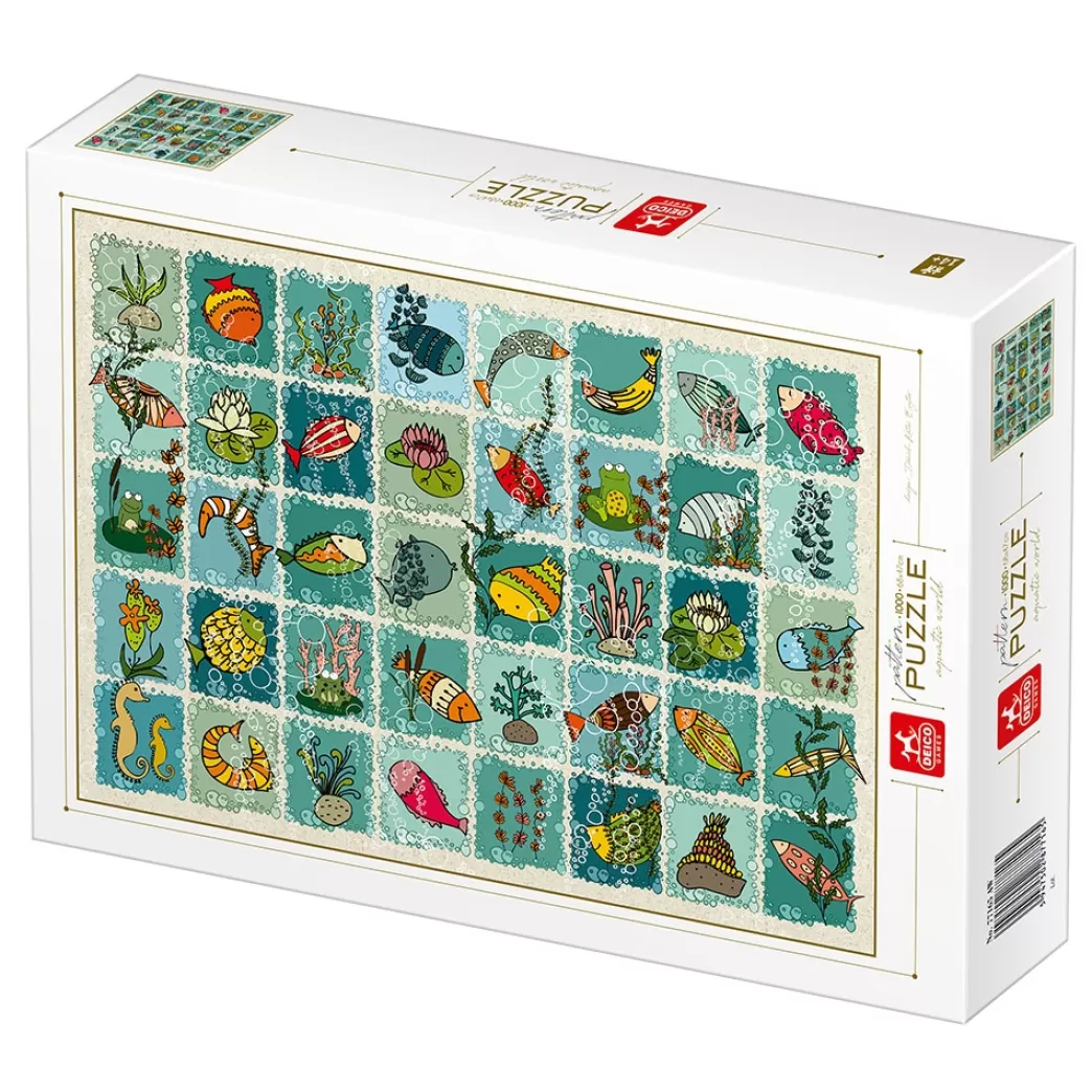 Deico Games Collage Puzzels>Deico: Pattern Puzzle - Aquatic World (1000) Legpuzzel